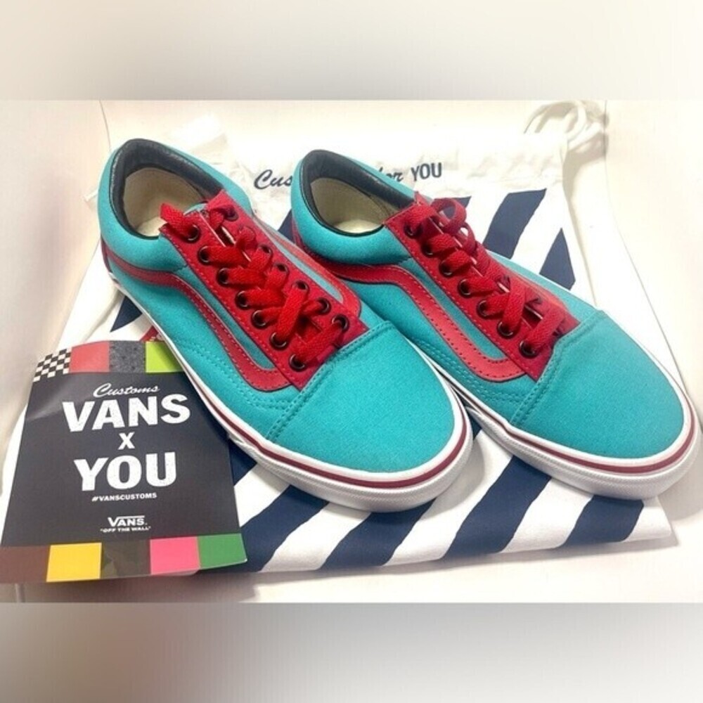 Vans Old School Custom Shoes New Size 8 Women with Extra Laces - Picture 1 of 12